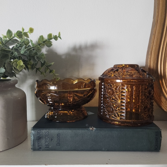 Vintage Amber Fair Lamp - Picture 5 of 8